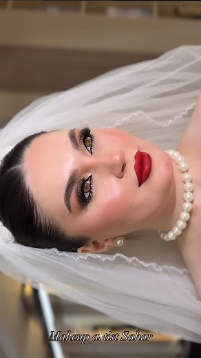 PRO MAKEUP Artist 🇮🇷SAHAR🇮🇶 on Instagram: "beautiful bride👰🏻‍♀️♥️ "by me @saharmake_up91"