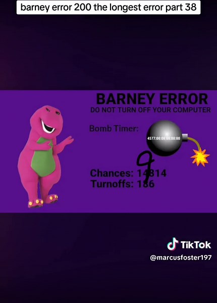 Barney Error 200: The Longest Error, Part 38