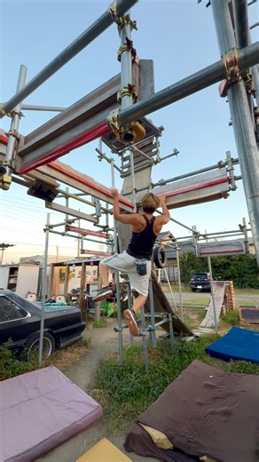 SASUKEクリフディメンション対策トレ1人でチルモードな日#sasuke #ninja #ninjawarrior #shorts #training #obstacles #3rd #diy