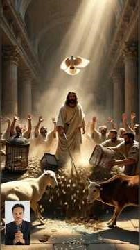 Jesus Christ Drives Out the Money Changers | Holy Power Revealed ✝️⚡ #fiercefaith #ytshorts