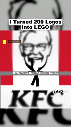I Turned 200 Logos into LEGO #Logos #Food #Movie #Studios