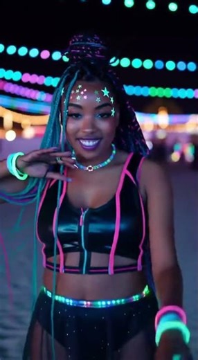 Rave Ready! #festivaloutfit #ravewear #edc #edcoutfit #raveoutfit #glowstickers