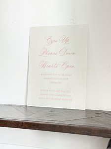 Wedding Acrylic Unplugged Sign | Minimalist Modern Elegant Elegant Signage | Wedding Signage Sign | Acrylic Wedding Sign | Wedding Day Decor - Etsy