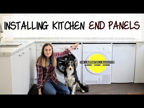 Installing Kitchen End Panels & Between Appliances | The Carpenter's Daughter