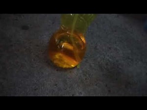 Making chloroform with acetone and bleach. Do not try this at home!