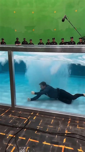 Behind The Scenes Of “The High-Dive Pool Stunt” 😼🌊