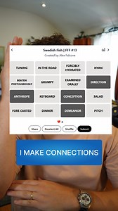 Making Connections. #newyorktimesgames #connectionsgame #wordpuzzle #showandtell | Alex Falcone