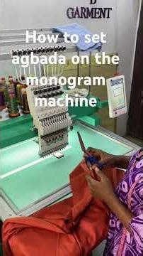 Monogram Agbada Design #monogram #embroidery