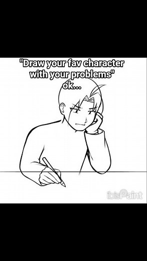 Edward with artblock... 💀💔 #art #trending #drawing #artblock #fyp #anime #fullmetalalchemist #shorts