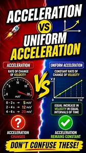 Most Students Confuse This! Acceleration vs Uniform Acceleration 😱