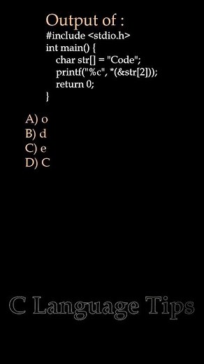 C Language Q&A Series (Q13) | C Programming Basics Explained | #shorts