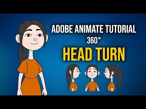 Adobe Animate: 360° Character Head Turn Rigging (Step by Step)