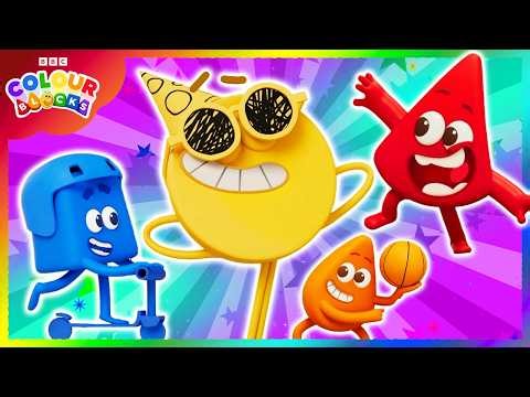 Totally Awesome Colours for Tots | Kids Learn Colours Compilation | Colourblocks