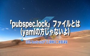 [Flutter/Dart]「pubspec.lock」ファイルとは（yamlの方じゃないよ） – みんプロ式 – 40代からの初心者向けスマホアプリ開発講座（Flutter）