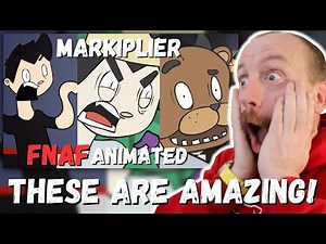 WATCHING Markiplier FNAF ANIMATED for the FIRST TIME! (FNAF 1, King of FNAF & FNAF 2 REACTION!)