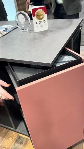 A new spin in hardware #furniture #KBIS2025 #woodworking