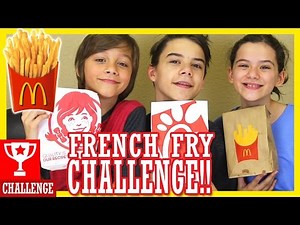 THE FRENCH FRY CHALLENGE!! | KITTIESMAMA