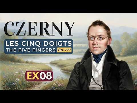 🎹 Master 5 Fingers Independence on Piano! Czerny Op. 777 Ex. 08 | EASY Piano Tutorial