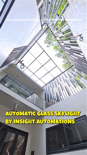Insight Automations on Instagram: "✨ Transform Your Interiors with Natural Light! ✨ Presenting our Automatic Glass Skylight – a perfect blend of luxury, automation, and energy efficiency. ✅ Enjoy natural daylight ✅ Ventilate effortlessly ✅ Control with remote/mobile ✅ Weather-resistant & durable design 📍 Seamless solution for homes, villas, commercial spaces & atriums! 📞 Contact us today: 7025920001 | 8597805806 🌐 #InsightAutomations – Elevating smart living across South India. 👉 DM us for a