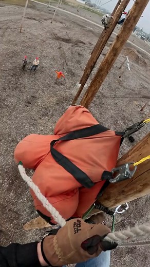 1M views · 9.4K reactions | A little Pole Top Rescue POV  | Midwest Line College | Facebook