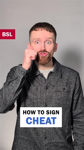 How to sign Cheat: BSL Sign of the Day 122. Learn how to sign Cheat in BSL. The example sentence in English is: Last night I was playing cards and I caught my friend cheating. #BSL #BritishSignLanguage #BSLSignoftheDay