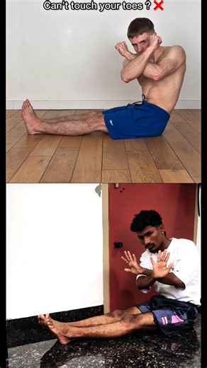 Can't touch your toes? Try this easytechnique👀😲 #tutorial #flexibility #streching#mobility #yoga