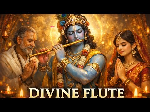 Krishna Flute Bhajan 🌸 | Peaceful Mantra Song | Divine Music for Soul & Meditation