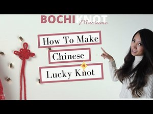 How to Tie a Macrame Chinese Lucky knot