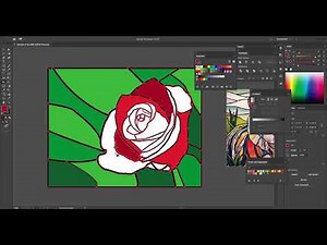 How to Create a Stained Glass Effect in Adobe Illustrator.