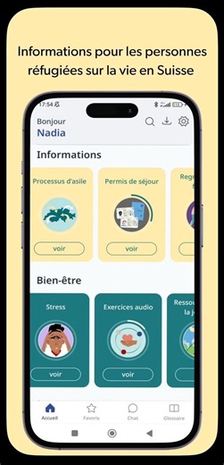 La Croix-Rouge a développé une application pour aider les réfugiés à leur arrivée en Suisse | RTS