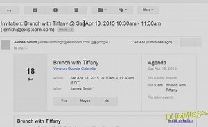Scheduling Events in Google Calendar through Gmail