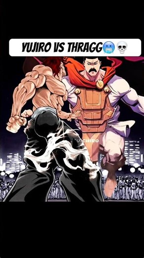 Yujiro Hanma VS Thragg💀🥶 #baki #yujiro #invincible