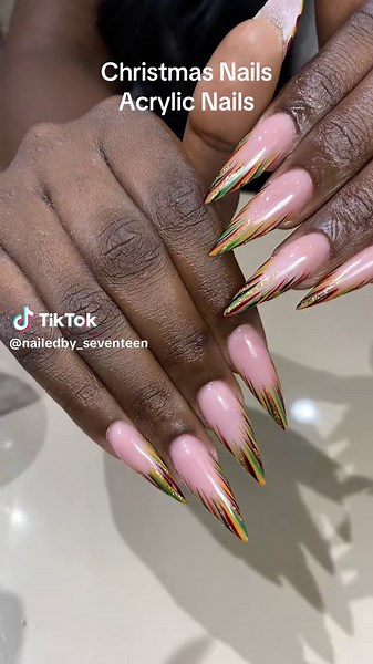 Creative Christmas Acrylic Nails Ideas for the Holidays