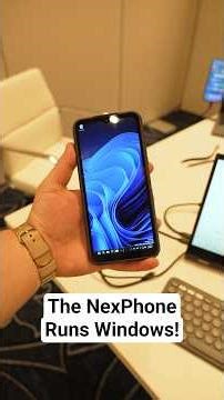 The NexPhone Dual Boots Android and Windows!