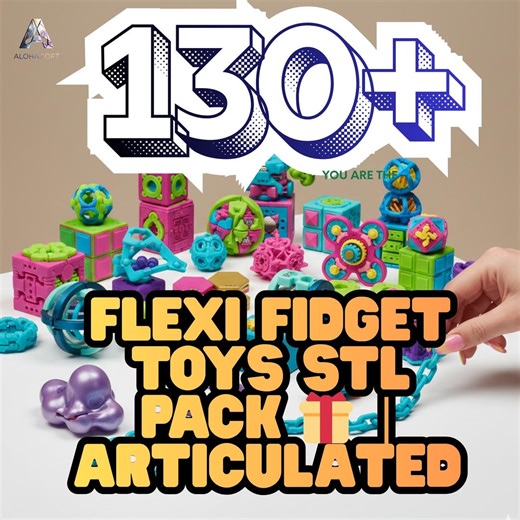 130  Flexi Fidget Toys STL Pack | 3D Printing Models (digital Download) - Etsy Australia