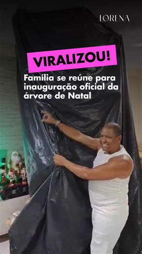 LORENA MAGAZINE on Instagram: "VIRALIZOU: Bruno jurou que não ia montar árvore esse ano… mas mudou TUDO! Ele preparou até feijoada e chamou a família e os amigos para a estreia da decoração de Natal 🎄🍛 Teve contagem regressiva, risadas e uma árvore iluminada que arrancou elogios: “só as borboletas custam um rim kkkkk”, disse um seguidor. “O cara chamou a família pra inauguração da árvore, isso que é entretenimento”, comentou outro 🤣 No fim, virou aquele momento perfeito de união, humor e clim
