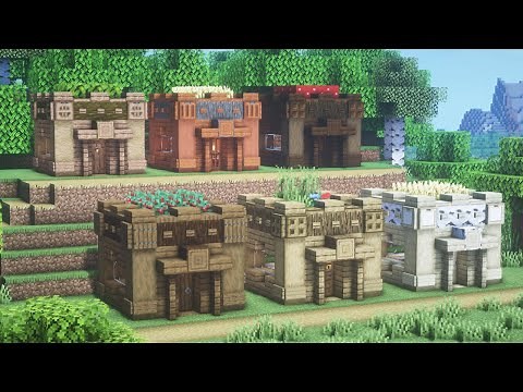 【マインクラフト】5×5の超簡単！コンパクトハウスの作り方【Minecraft】How to Build a Compact Starter House【マイクラ建築】【仮拠点】