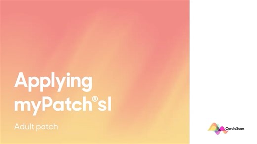 How to apply Adult myPatch®sl Holter monitor - UK