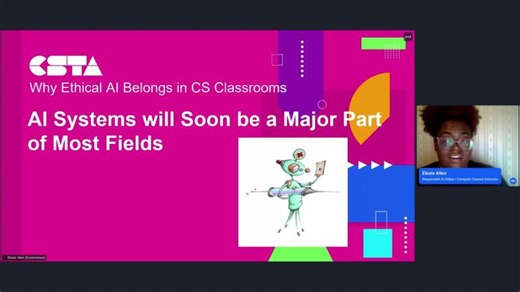 AI in Action Series: From Code to Consequence Ethical AI Systems in the CS Class | Elexis Allen, M.S.