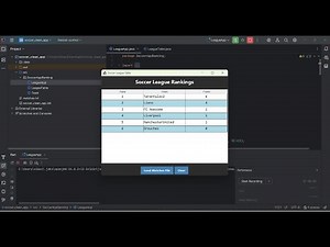 My Java Soccer Ranking app