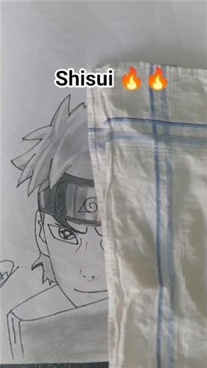 Drawing of SHISUI UCHIHA🔥🔥 [Shisui drawing] #drawing #anime #uchiha #shorts #music #coloredsketch