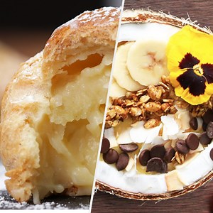 10K views · 42 reactions | Love coconut? These recipes are for you! Feel like you're on a tropical holiday by digging into the coconut-filled tropical smoothie bowl.襤 RECIPE: https://tasty.co/compilation/coconut-lovers-only | Tasty UK | Facebook