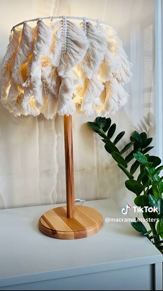 Handcrafted Macrame Lamp for Cozy Home Decor