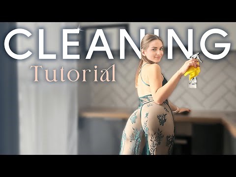 [4K] Pink Transparent Cleaning Tutorial Raincoat Try-On Cleaning Haul