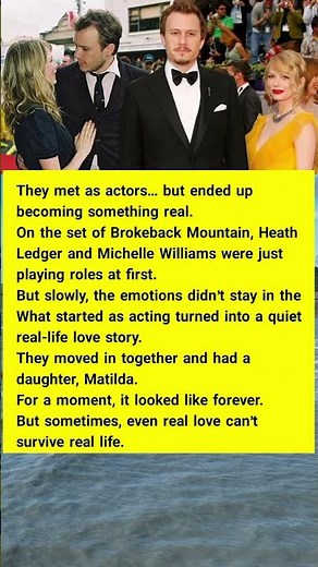Heath Ledger and Michelle Williams