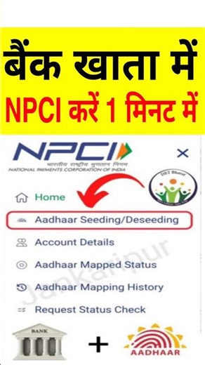 NPCI Link to Bank Account online 2026 | NPCI DBT link kaise kare | Aadhar NPCI link to bank account