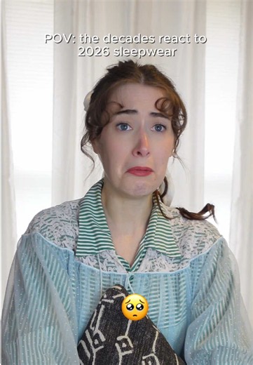 Wearing the EXACT 2026 outfit as I post this 🤷‍♀️ (I love my sweatpants) #skit #comedycreator #vintagepajamas #acting