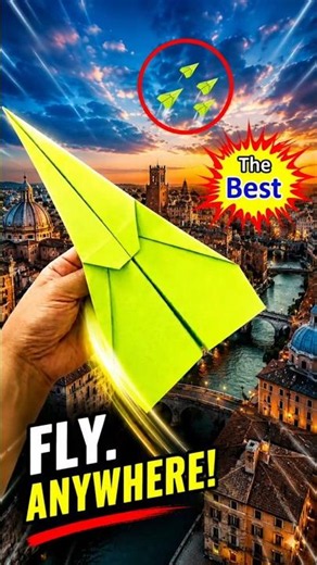 The Best Paper Airplane Tutorial!🛩️#shorts #papercraft