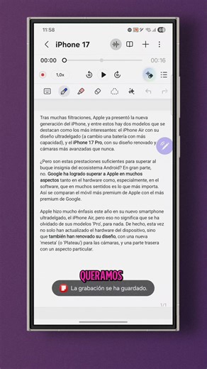How to add audio to a note in Samsung Notes ✅ #samsung #tips