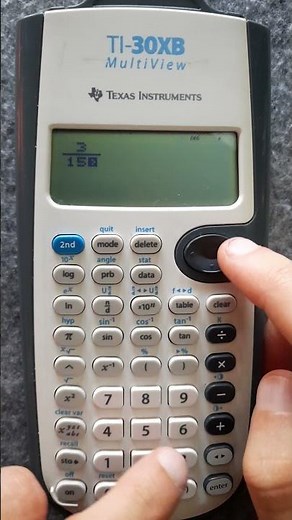 TI-30XB - Simplifying and Converting Fractions to Decimal Form (Short)